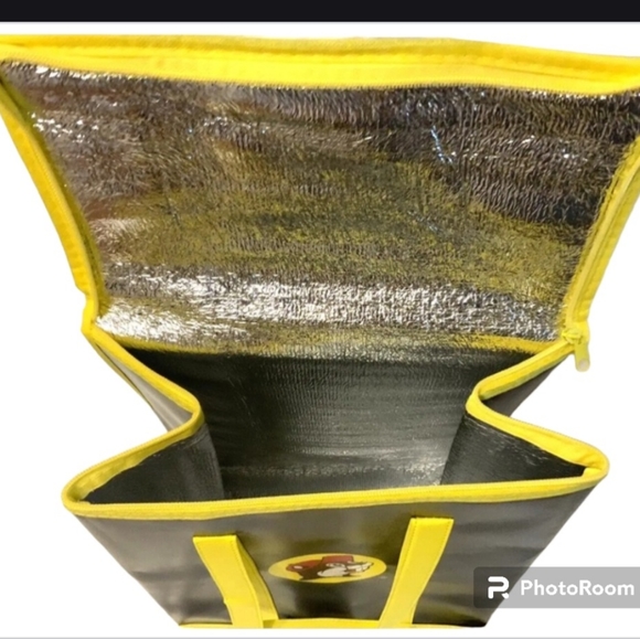 Buc-ee’s Buc Cooler Bag Brand New With Tag Black W/ Yellow Trim & Zip Cl… - Picture 6 of 8